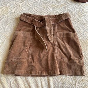 Corduroy Mini Skirt
